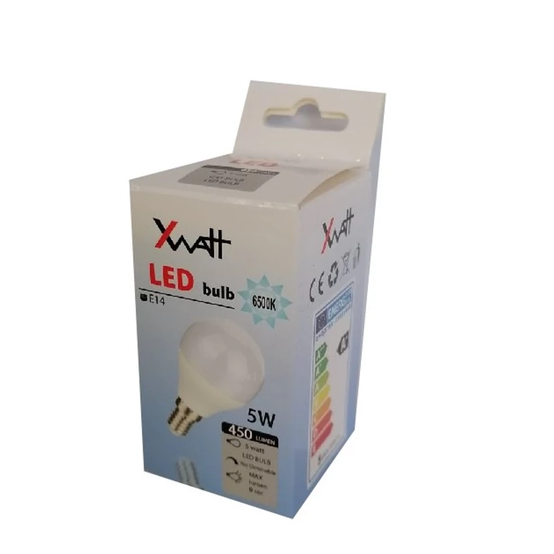 XWATT LED IZZÓ GÖMB E14 5W 6500K